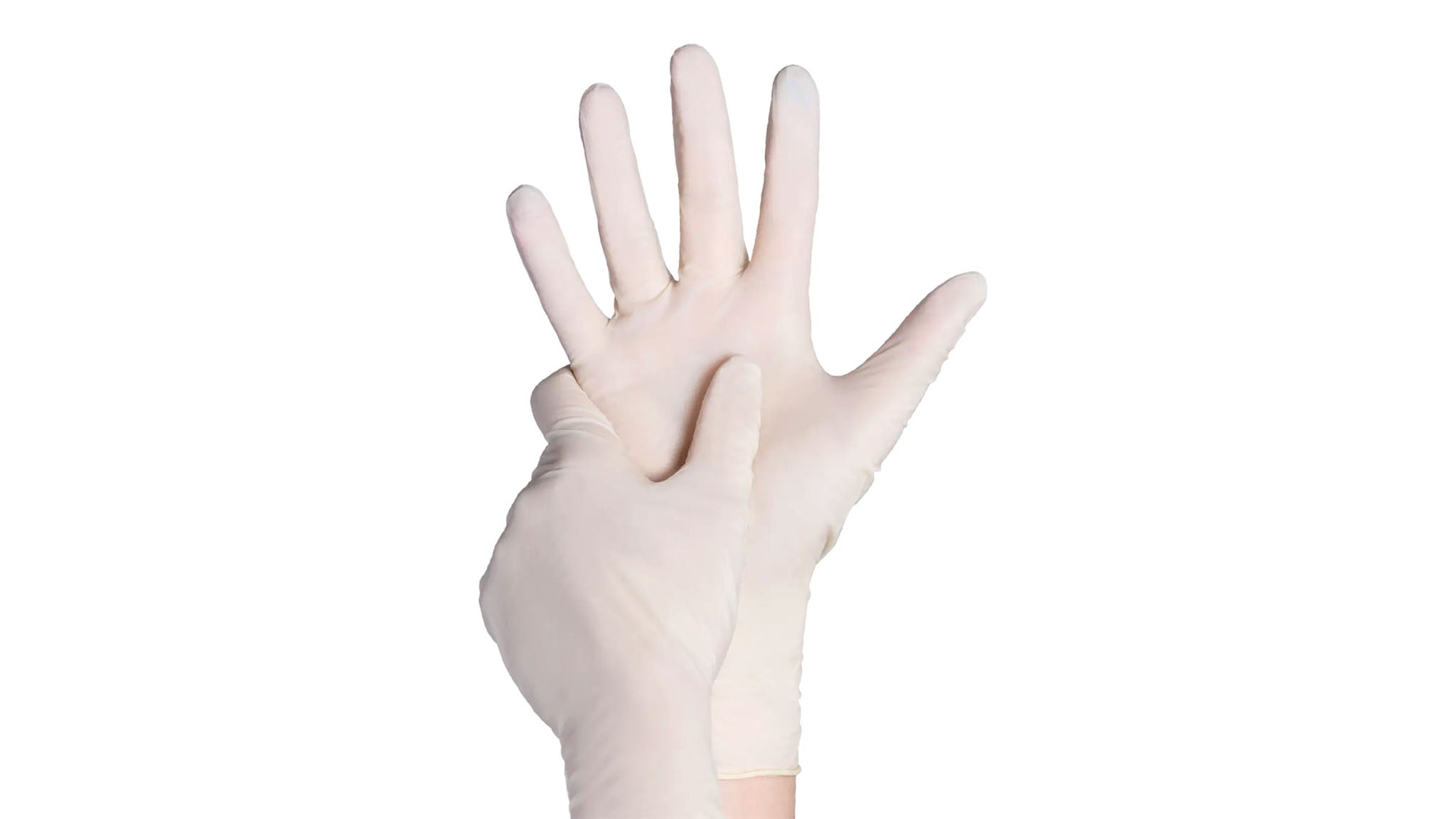 Latexhandschuhe, weiß, gepudert, dünne Ausführung VE=10 Boxen à 100 Stück