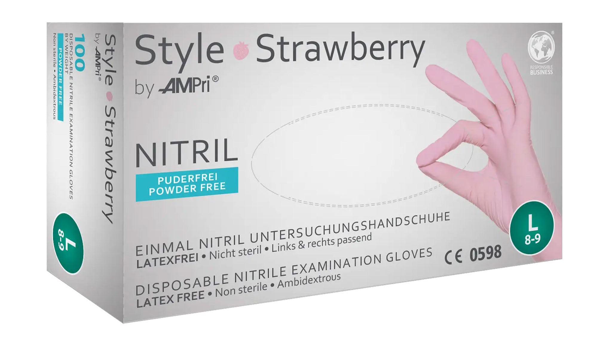 Nitrilhandschuhe, puderfrei, dünne Ausführung VE=10 Boxen à 100 Stück