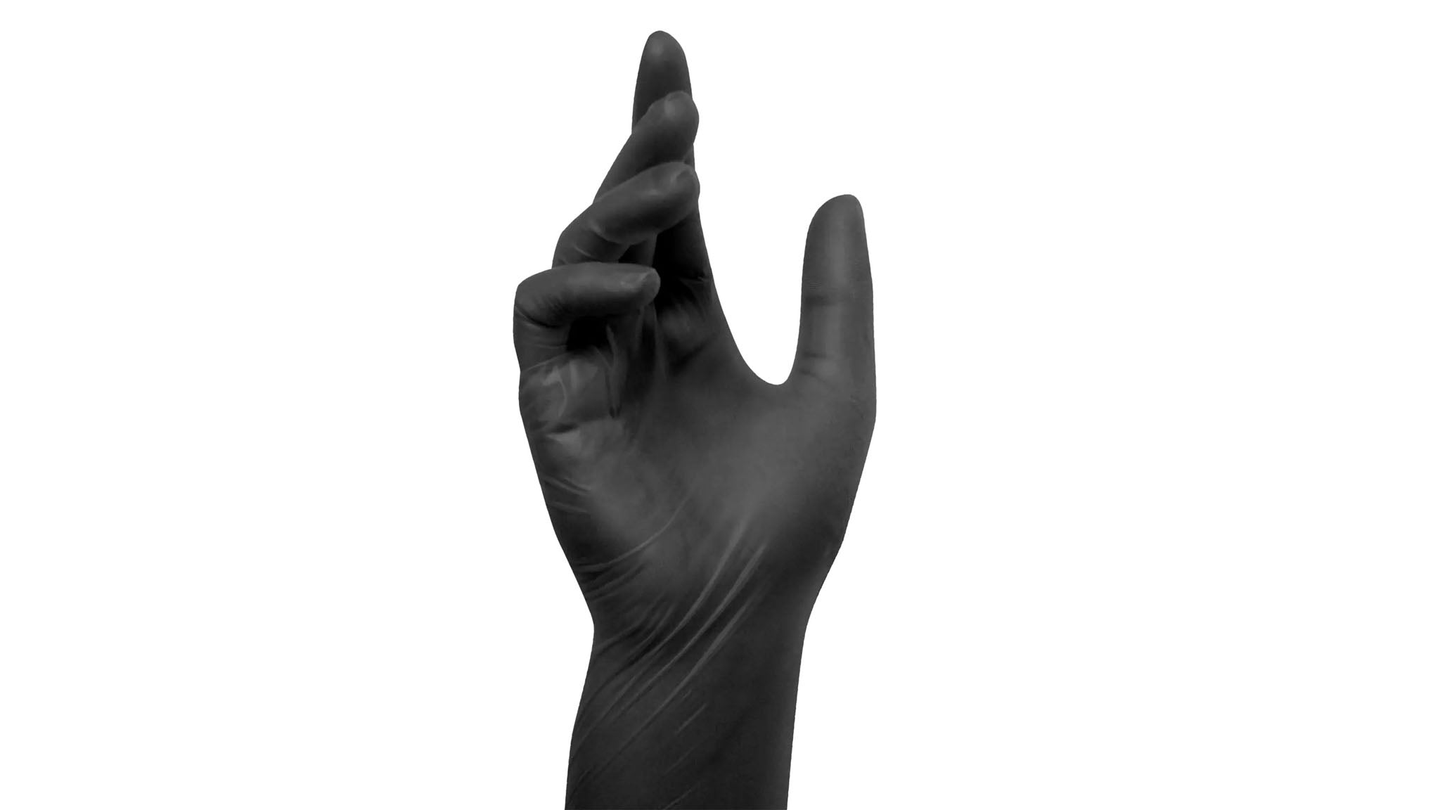 Vitrilhandschuhe, schwarz, puderfrei, dünne Ausführung, VE=10 Boxen à 100 Stück