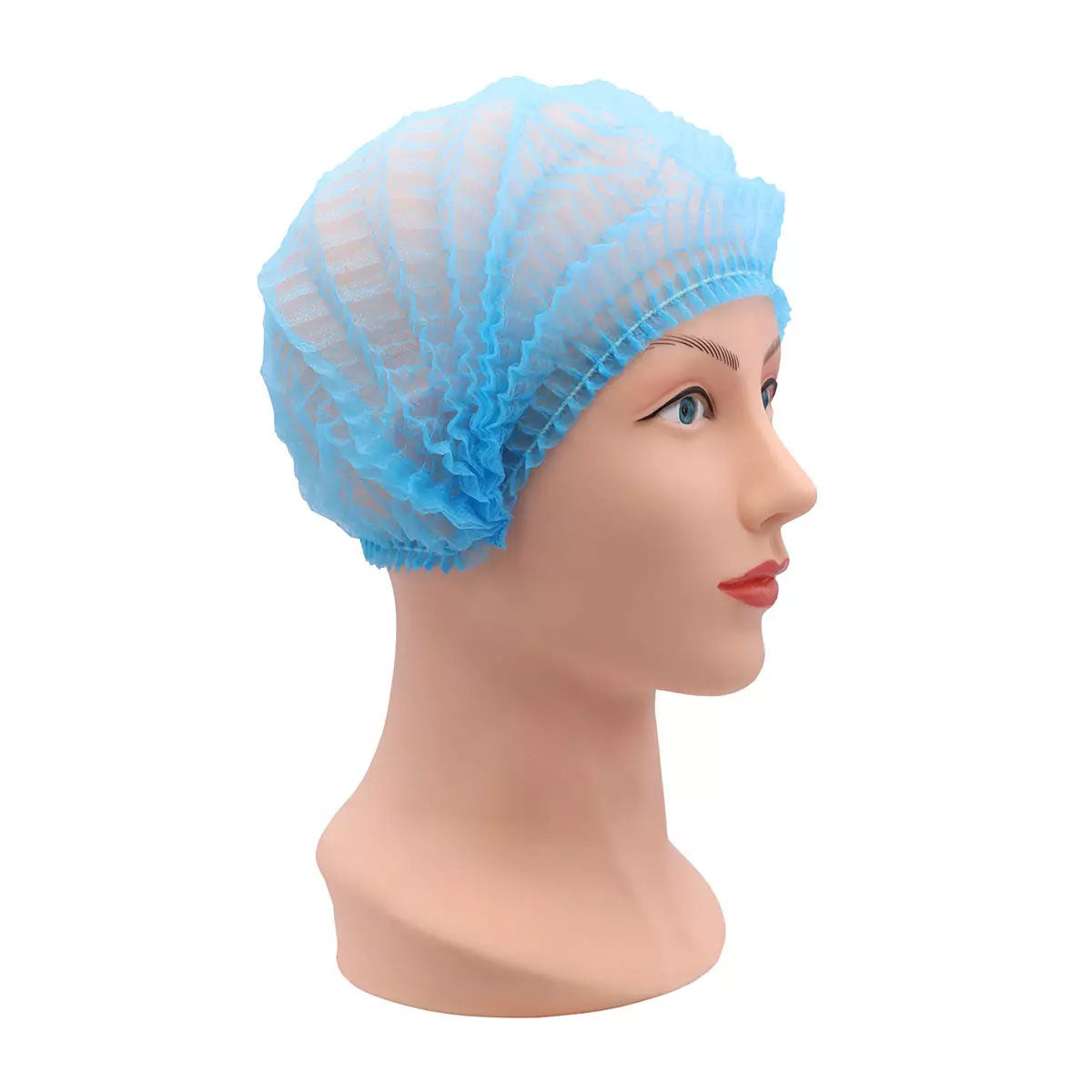 Klipphauben, Größe M, Durchmesser 51 cm, blau VE=20 Boxen à 100 Stück