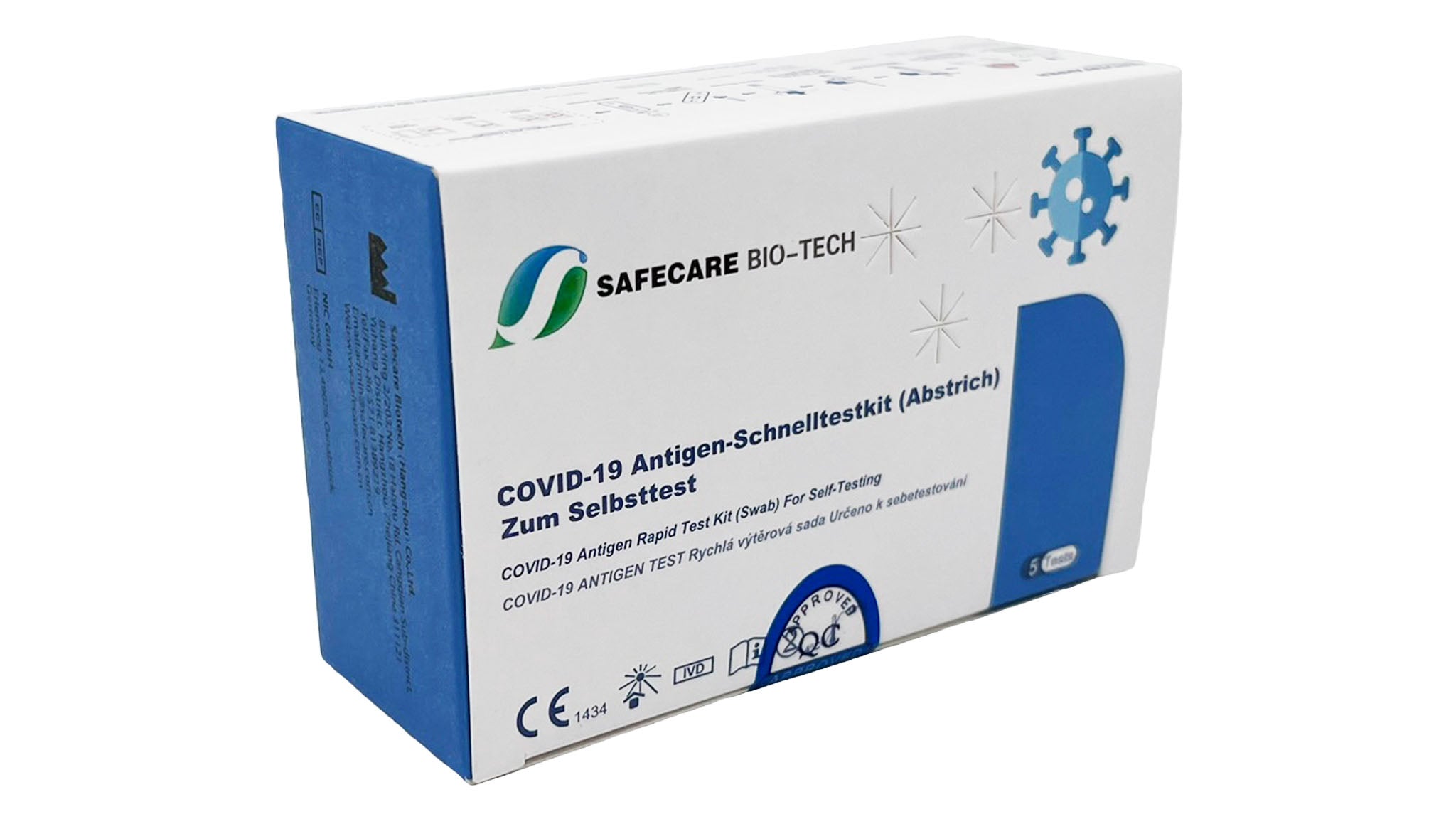 Safecare COVID-19 Selbst-/Laientest (5 Tests je Box)