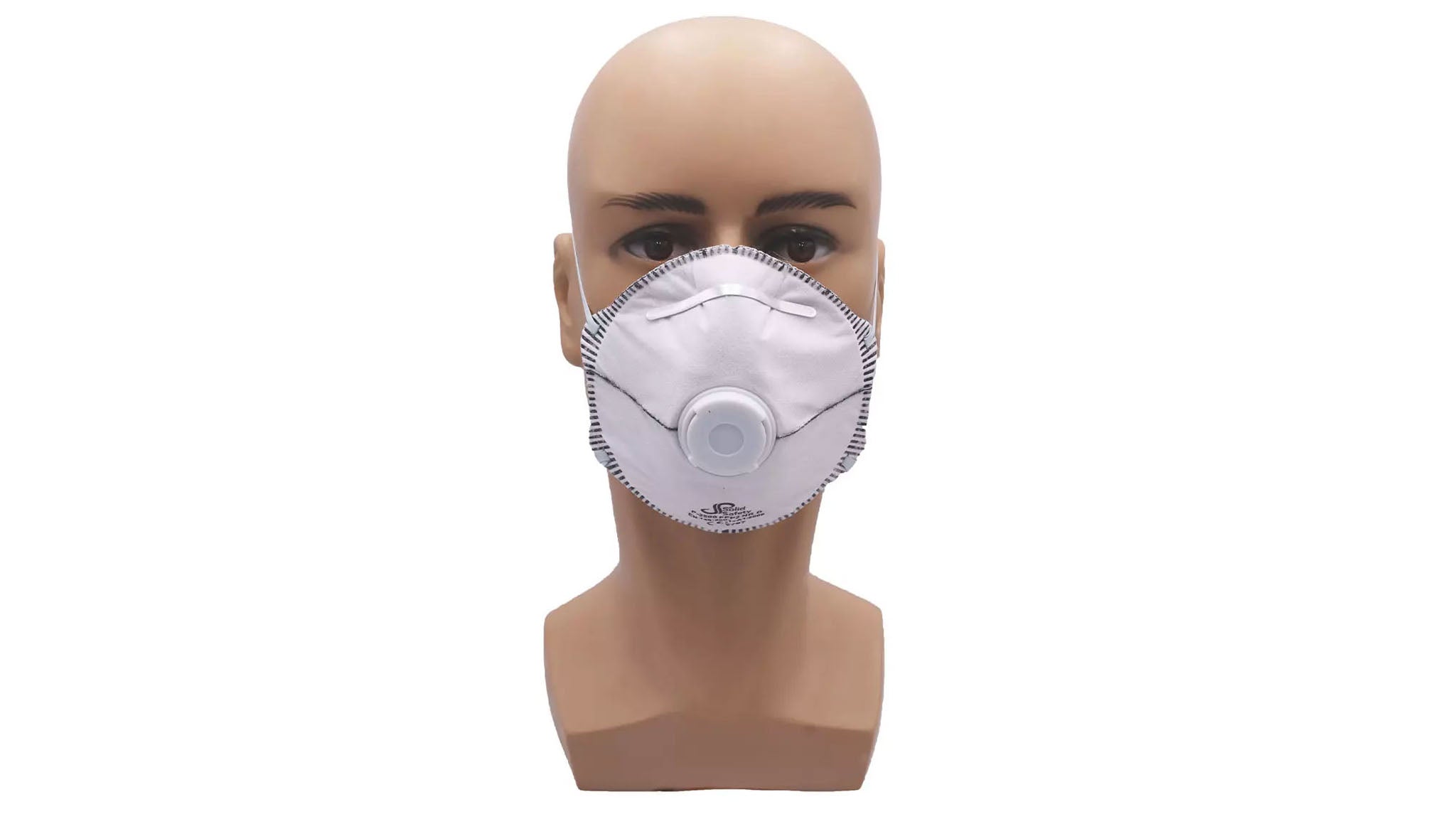 Solid Safety FFP2 Masken, mit Ventil und Aktivkohlefilter, weiß VE= 10 Masken