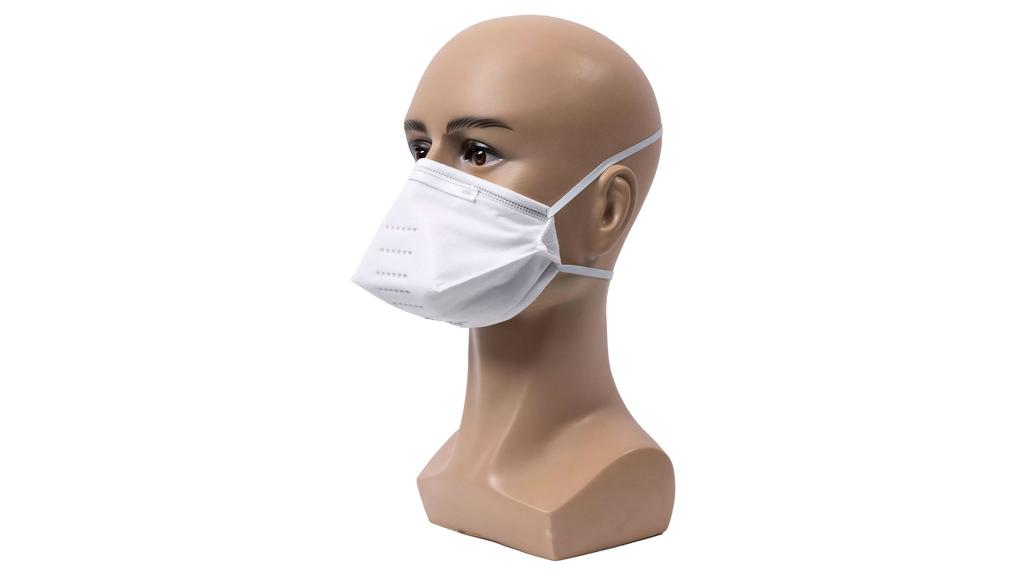 Solid Safety FFP2 Masken, flach gefaltet, Fischform, weiß VE= 20 Masken